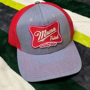 Red and Gray 'Mama Tried' Trucker Hat
